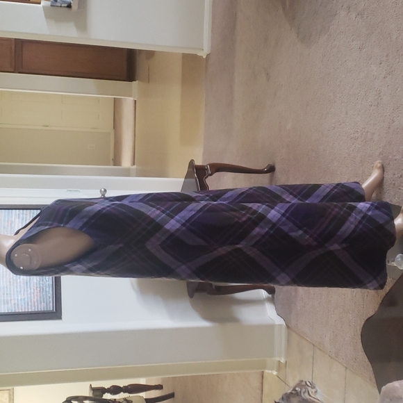 Jessica Howard 16 perfectly plaid maxi tank dress fully lined - Picture 7 of 7